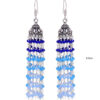 Gehna Jaipur Chalcedony, Topaz & Lapis Lazuli Color Zircon Beads Earring  For Girls & Women GE03-1137 - Image 3