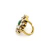 Gehna Jaipur Antique Finish Emerald Green Color Round Shape Stone Studded Jadau Ring For Girls & Women FR-1138 - Image 5
