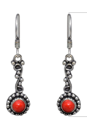 Gehna Jaipur Jasper Color Stone Studded Earrings In German Silver  For Girls & Women GE01-1138