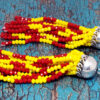 Gehna Jaipur Red & Yellow Color Zircon Beads Earring For Girls & Women GE03-1138 - Image 5