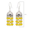 Gehna Jaipur Yellow Color Zircon Beads Jhumki Style Earrings For Girls & Women GE03-1139 - Image 3