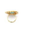 Gehna Jaipur Beautiful Aquamarine Color Round Shape Stone Studded Jadau Ring For Girls & Women FR-1140 - Image 3