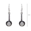 Gehna Jaipur Pearl Color Stone Studded Earrings In German Silver  For Girls & Women GE01-1141