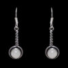 Gehna Jaipur Pearl Color Stone Studded Earrings In German Silver  For Girls & Women GE01-1141 - Image 3