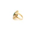 Gehna Jaipur Elegant Emerald Green Color Stone & White Topaz Polki Studded Jadau Ring For Girls & Women FR-1142 - Image 4