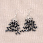 Gehna Jaipur Black Spinel Color Zircon Beads Jhumki Style Earrings For Girls & Women GE03-1142 - Image 5
