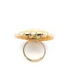 Gehna Jaipur Elegant Emerald Green Color Stone & White Topaz Polki Studded Jadau Ring For Girls & Women FR-1145 - Image 4