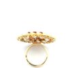 Gehna Jaipur Beautiful Ruby Color Stone & White Topaz Polki Studded Jadau Ring For Girls & Women FR-1146 - Image 6