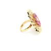 Gehna Jaipur Beautiful Ruby Color Stone & White Topaz Polki Studded Jadau Ring For Girls & Women FR-1146 - Image 2
