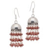 Gehna Jaipur Champion Quartz Color Zircon Beads Jhumki Style Earrings For Girls & Women GE03-1147