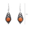 Gehna Jaipur Sun Sitara Color Stone Studded Earrings In German Silver  For Girls & Women GE01-1150 - Image 3