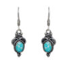 Gehna Jaipur Turquoise Color Stone Studded Earrings In German Silver  For Girls & Women GE01-1151