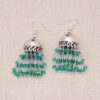 Gehna Jaipur Green Emerald Color Zircon Bead Handmade Earrings For Girls & Women GE03-1151 - Image 5