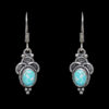 Gehna Jaipur Turquoise Color Stone Studded Earrings In German Silver  For Girls & Women GE01-1151 - Image 4