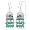 Gehna Jaipur Green Emerald Color Zircon Bead Handmade Earrings For Girls & Women GE03-1151 - Image 3