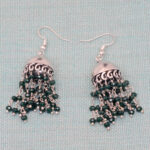 Gehna Jaipur Green Emerald Color Zircon Bead Jhumki Style Earrings For Girls & Women GE03-1152 - Image 5