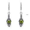 Gehna Jaipur Peridot Color Stone Studded Earrings In German Silver  For Girls & Women GE01-1154