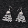 Gehna Jaipur White Sapphire Color Zircon Bead Jhumki Earrings For Girls & Women GE03-1154 - Image 5