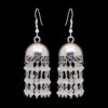 Gehna Jaipur White Sapphire Color Zircon Bead Jhumki Earrings For Girls & Women GE03-1154 - Image 4