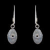 Gehna Jaipur Rose Quartz Color Stone Studded Earrings In German Silver  For Girls & Women GE01-1155 - Image 5