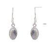 Gehna Jaipur Rose Quartz Color Stone Studded Earrings In German Silver  For Girls & Women GE01-1155 - Image 3