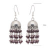 Gehna Jaipur Red Color Zircon Beads Jhumki Style Earrings For Girls & Women GE03-1157 - Image 3