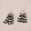Gehna Jaipur Black Spinel Color Zircon Bead Jhumki Style Earrings For Girls & Women GE03-1158 - Image 5