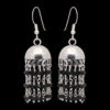 Gehna Jaipur Black Spinel Color Zircon Bead Jhumki Style Earrings For Girls & Women GE03-1158 - Image 4