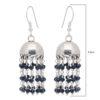 Gehna Jaipur Blue Sapphire Color Zircon Bead Jhumki Style Earrings For Girls & Women GE03-1159 - Image 3