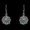 Gehna Jaipur Green Onyx Color Stone Studded Earrings In German Silver  For Girls & Women GE01-1160 - Image 3