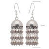 Gehna Jaipur Grey Chalcedony Color Zircon Bead Jhumki Style Earrings For Girls & Women GE03-1160 - Image 3