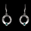 Gehna Jaipur Green Onyx Color Stone Earrings In German Silver  For Girls & Women GE01-1162 - Image 4