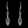 Gehna Jaipur Blue Topaz Color Stone Studded Earrings In German Silver  For Girls & Women GE01-1163 - Image 5