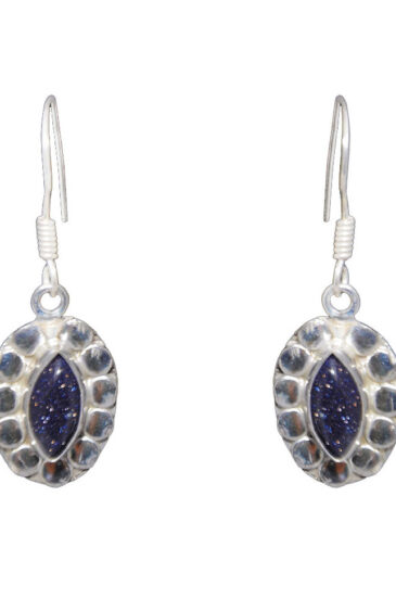 Gehna Jaipur Sun Sitara Color Stone Studded Earrings In German Silver  For Girls & Women GE01-1164