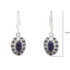 Gehna Jaipur Sun Sitara Color Stone Studded Earrings In German Silver  For Girls & Women GE01-1164 - Image 3