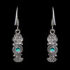 Gehna Jaipur Turquoise Color Stone Studded Earrings In German Silver  For Girls & Women GE01-1165 - Image 5