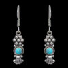 Gehna Jaipur Turquoise Color Stone Studded Earrings In German Silver  For Girls & Women GE01-1165 - Image 4