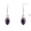 Gehna Jaipur Natural Amethyst Color Stone Earrings In German Silver  For Girls & Women GE01-1167