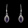 Gehna Jaipur Natural Amethyst Color Stone Earrings In German Silver  For Girls & Women GE01-1167 - Image 3