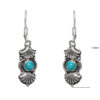 Gehna Jaipur Turquoise Color Stone Studded Earrings In German Silver  For Girls & Women GE01-1169