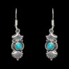 Gehna Jaipur Turquoise Color Stone Studded Earrings In German Silver  For Girls & Women GE01-1169 - Image 3