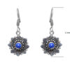 Gehna Jaipur Dumortierite Color Stone Studded Earrings In German Silver  For Girls & Women GE01-1170