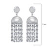 Gehna Jaipur Silver Pyrite Color Zircon Bead Jhumki Style Earrings For Girls & Women GE03-1172 - Image 3