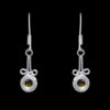 Gehna Jaipur Citrine Color Stone Studded Earrings In German Silver  For Girls & Women GE01-1174 - Image 4