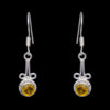 Gehna Jaipur Citrine Color Stone Studded Earrings In German Silver  For Girls & Women GE01-1174 - Image 3