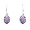 Gehna Jaipur Purple Turquoise Color Stone Earrings In German Silver  For Girls & Women GE01-1175