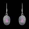 Gehna Jaipur Purple Turquoise Color Stone Earrings In German Silver  For Girls & Women GE01-1175 - Image 5
