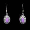 Gehna Jaipur Purple Turquoise Color Stone Earrings In German Silver  For Girls & Women GE01-1175 - Image 4