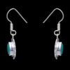 Gehna Jaipur Green Onyx Color Stone Studded Earrings In German Silver  For Girls & Women GE01-1177 - Image 4