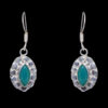 Gehna Jaipur Green Onyx Color Stone Studded Earrings In German Silver  For Girls & Women GE01-1177 - Image 3